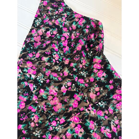 Dress the Population Women’s Floral Bodycon Midi Dress Size L - Picture 3 of 9